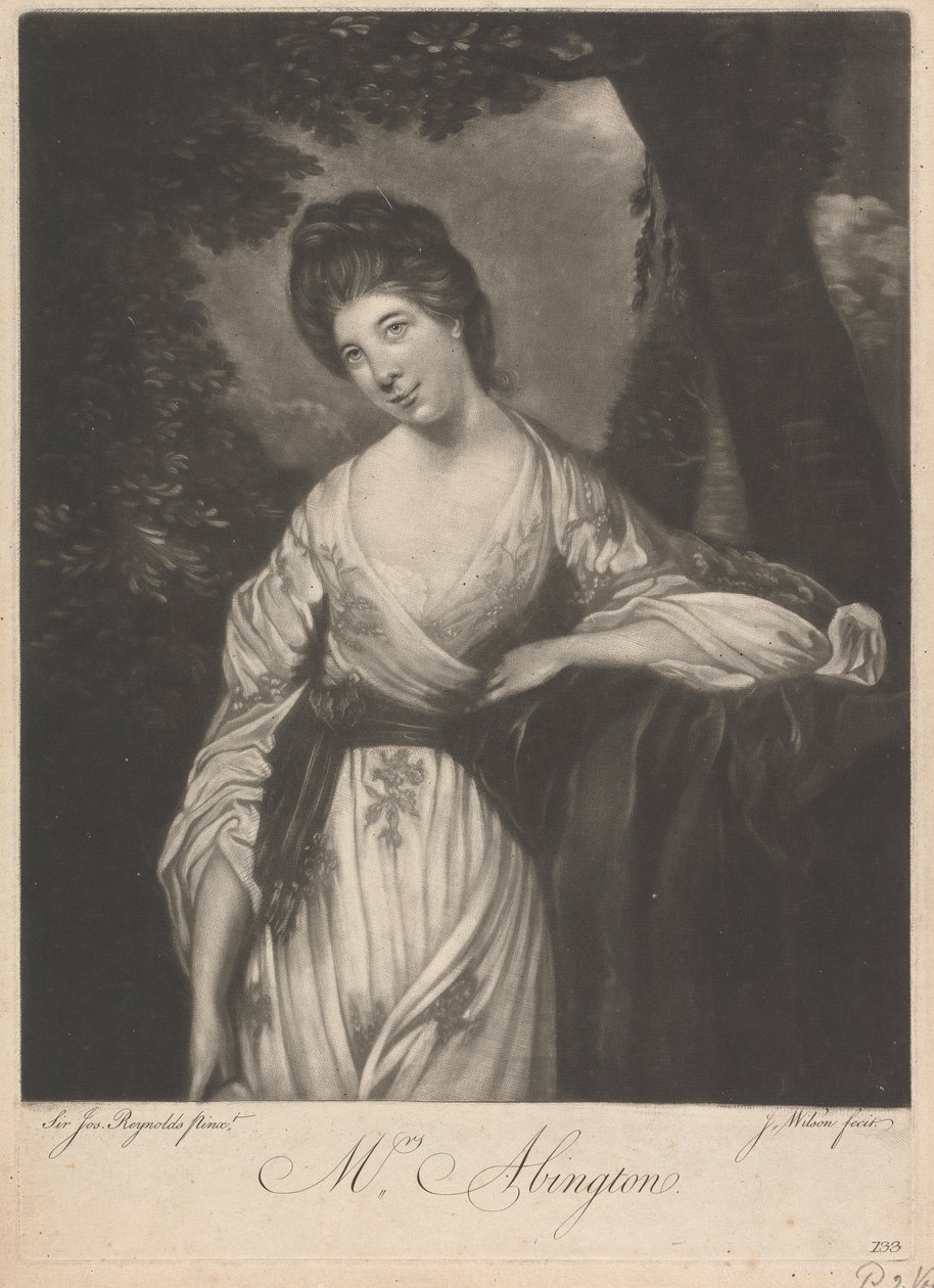 Mrs Frances Abington (född Barton) av James Wilson