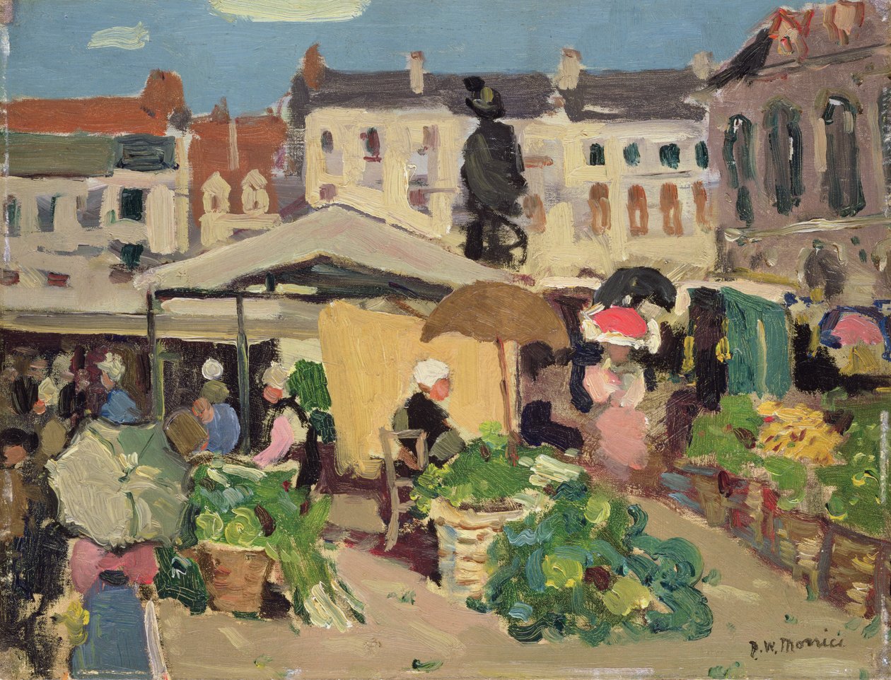 Marknadsscen av James Wilson Morrice