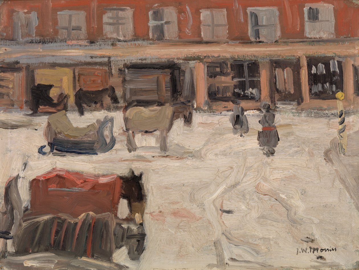 Snö scen av James Wilson Morrice