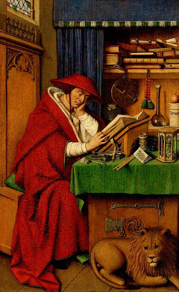Saint Jerome in his study av Jan van Eyck
