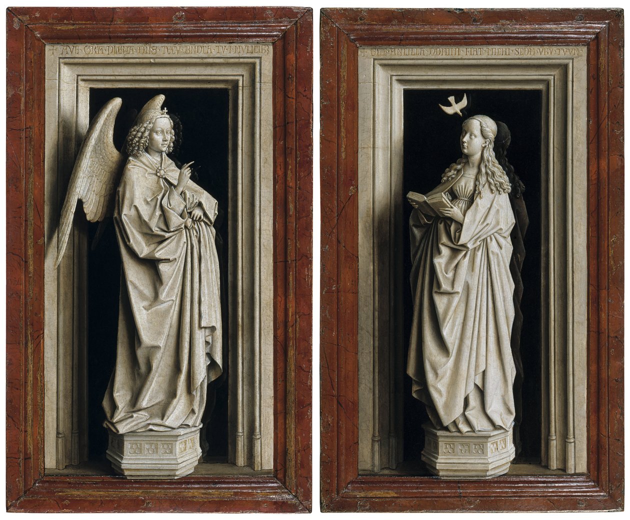 Bebådelsen Diptyk av Jan van Eyck