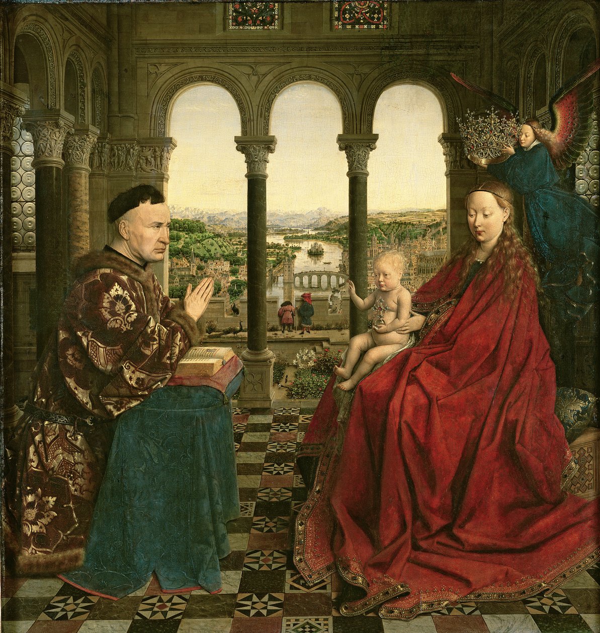 The Rolin Madonna, ca 1435 (panel) av Jan van Eyck
