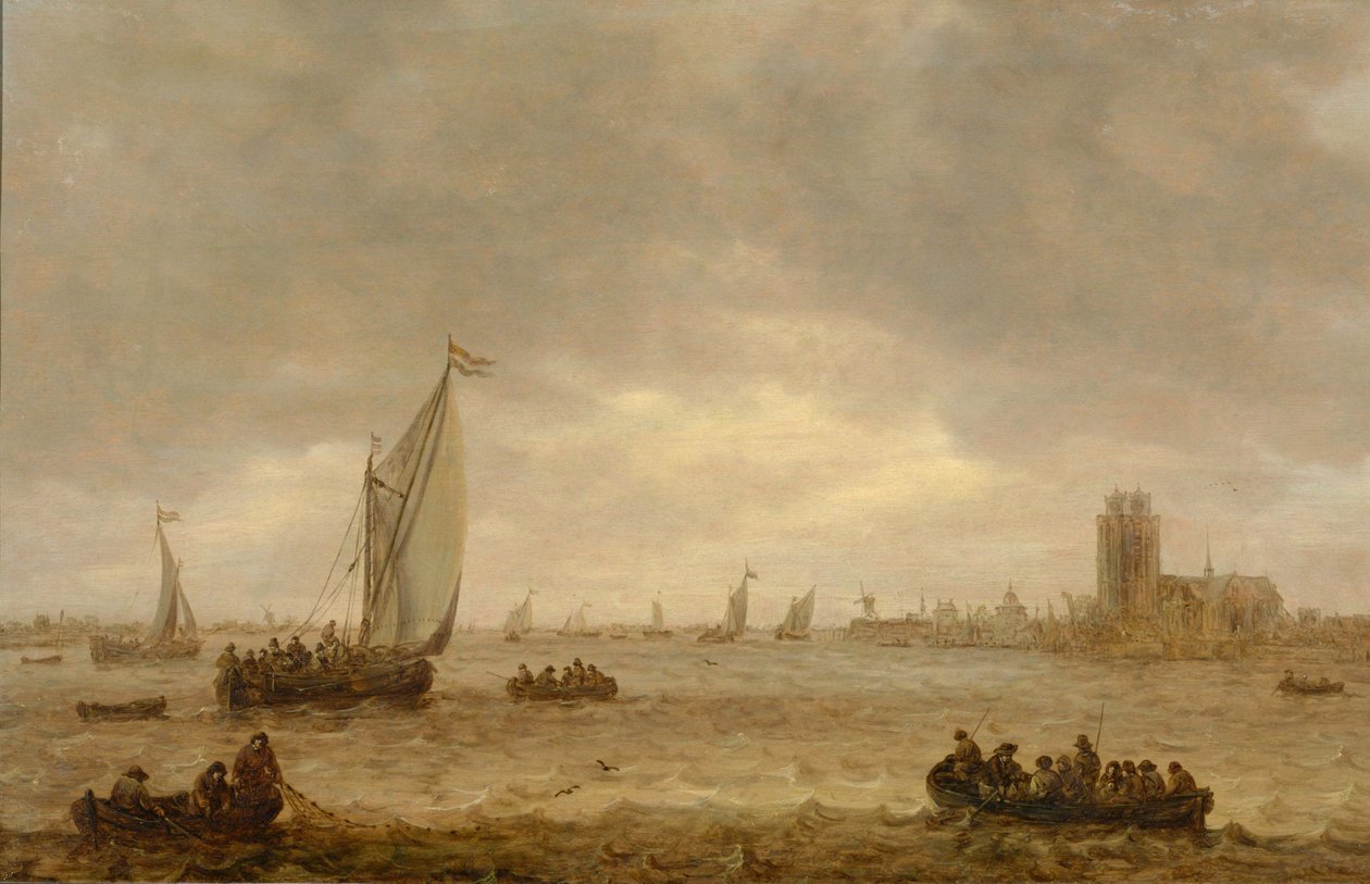 Museet av Meuse (Dordrecht) av Jan Josephsz van Goyen