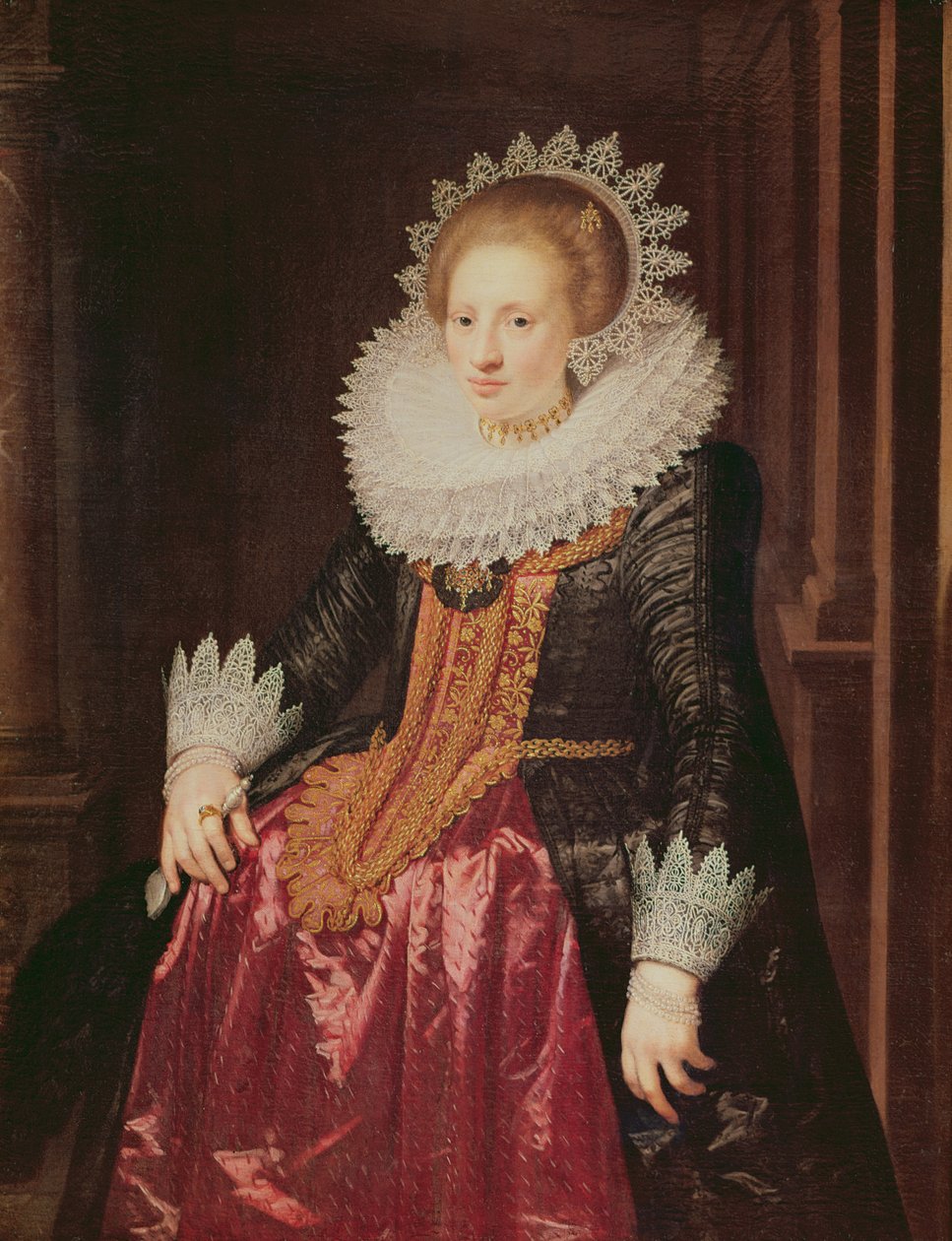 Porträtt av en dam, 1620 av Jan Anthonisz. van Ravesteyn