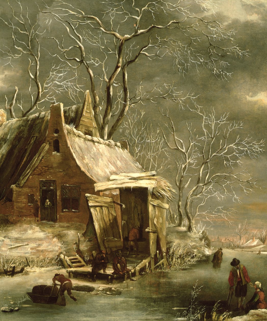 Amsterdam, vinterscen, 1600-talet av Jan Abrahamsz. Beerstraten