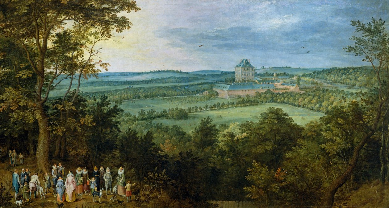 De aartshertogen jacht  av Jan the Elder Brueghel