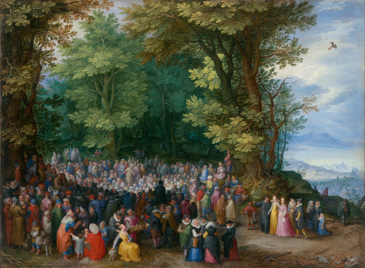 Bergspredikan av Jan the Elder Brueghel
