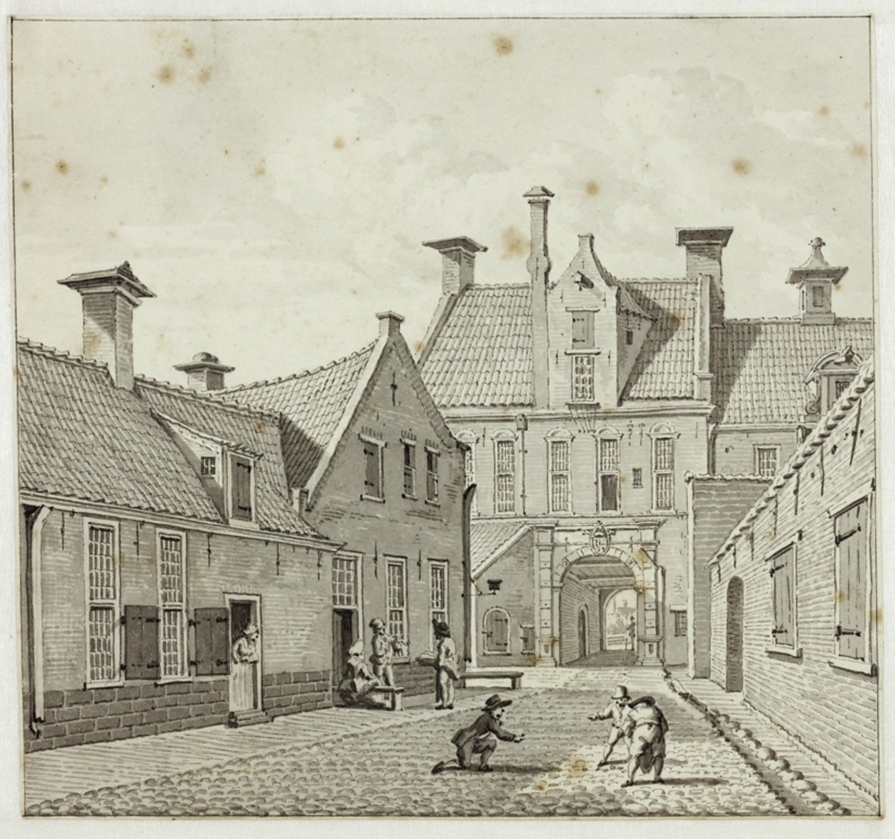 Gardepoort från Turfstraat av Jan Bulthuis