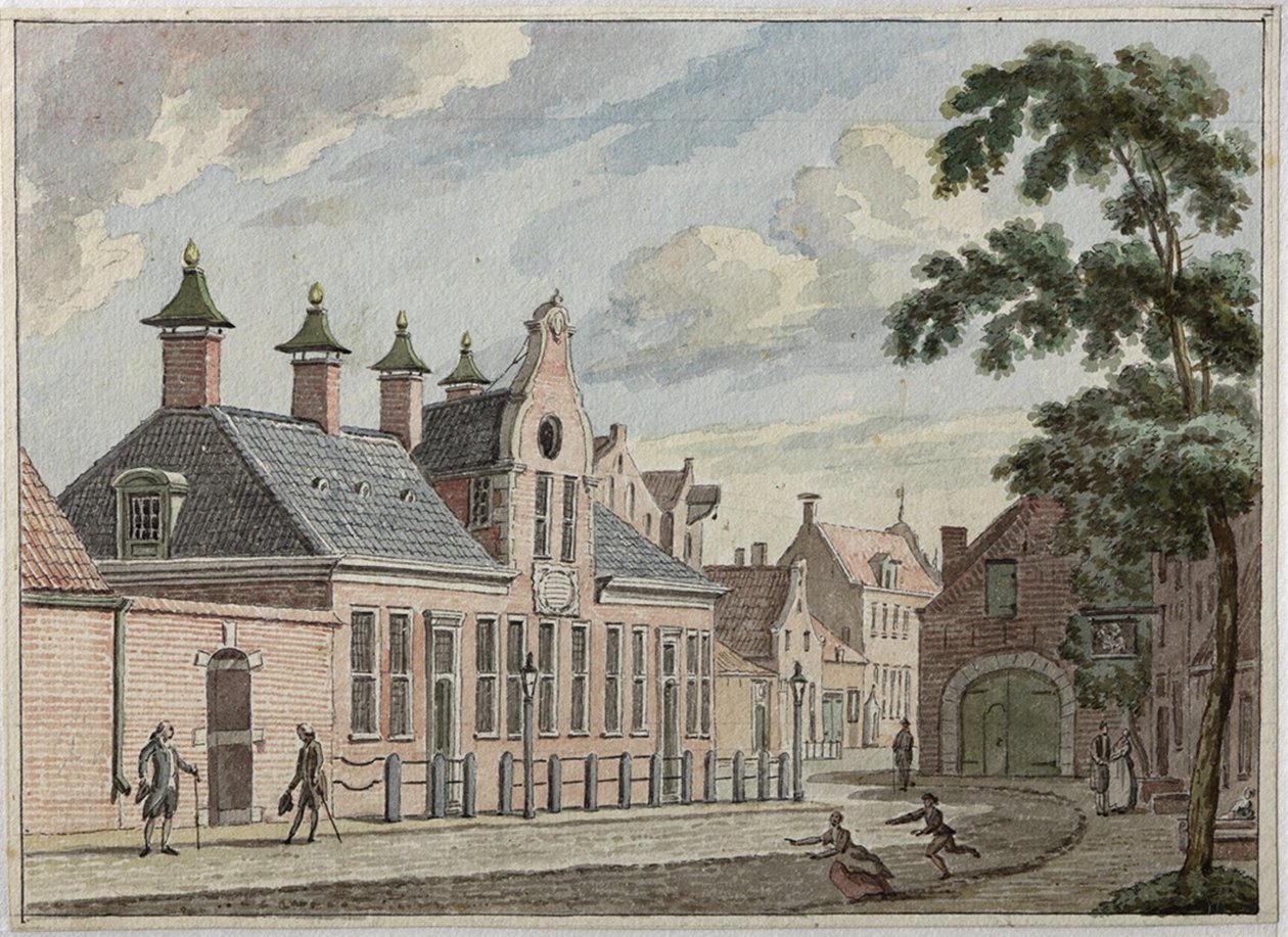 MunneKeholm med Aduardergaast-huset i förgrunden och i bakgrunden The West Indian House av Jan Bulthuis