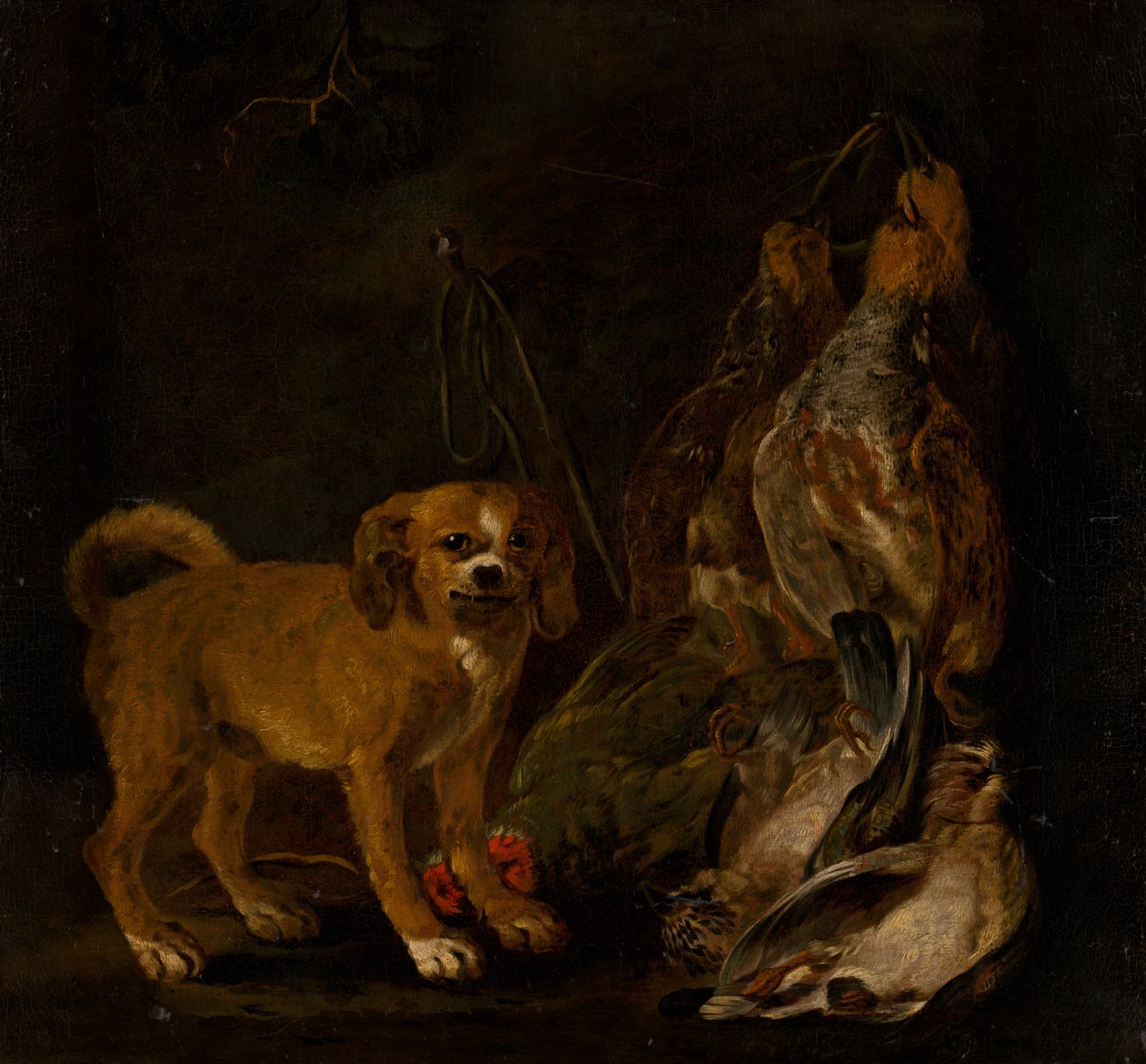 Hunting Still Life with Dog av Jan Fyt