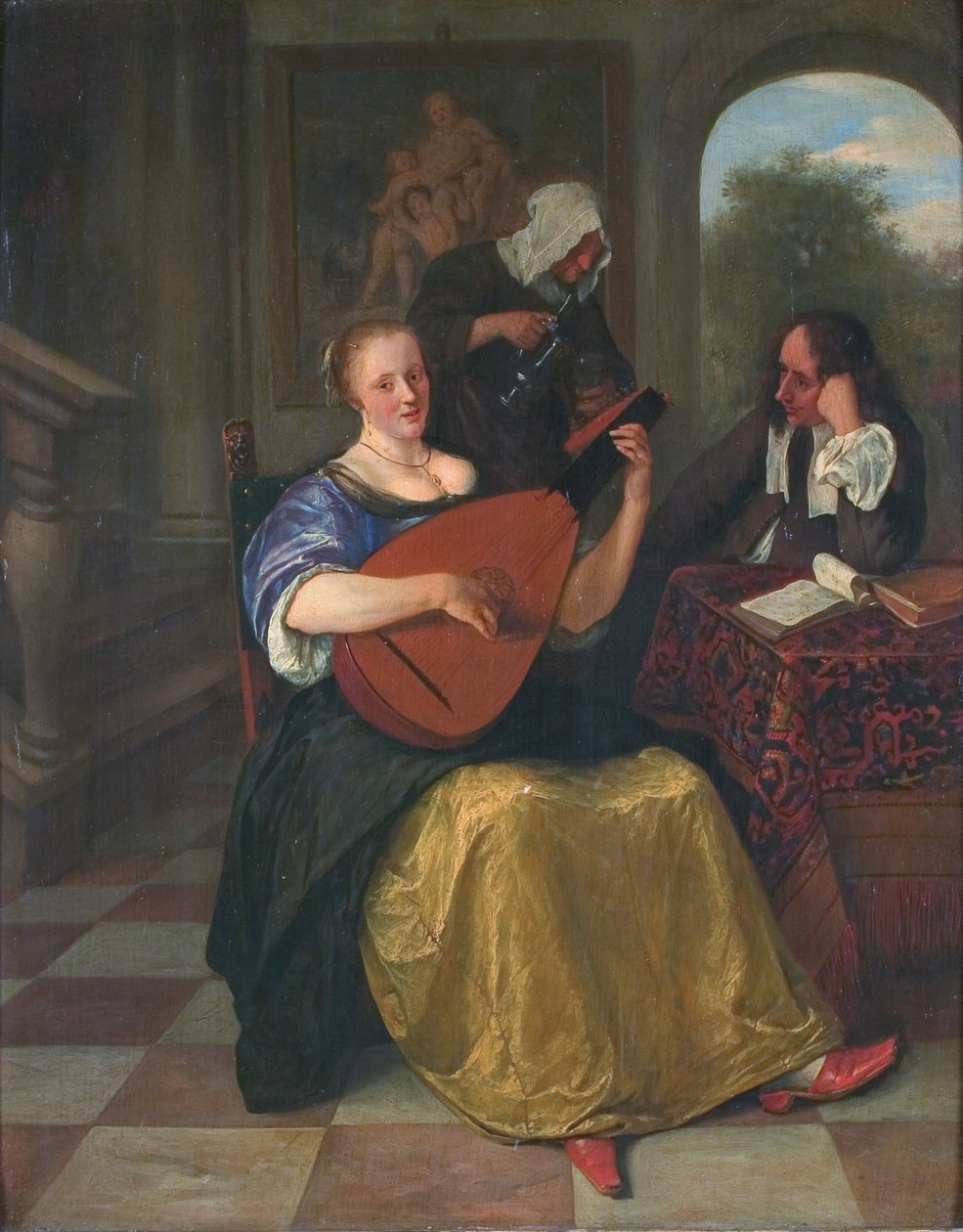 De luitspeelster av Jan Havickszoon Steen
