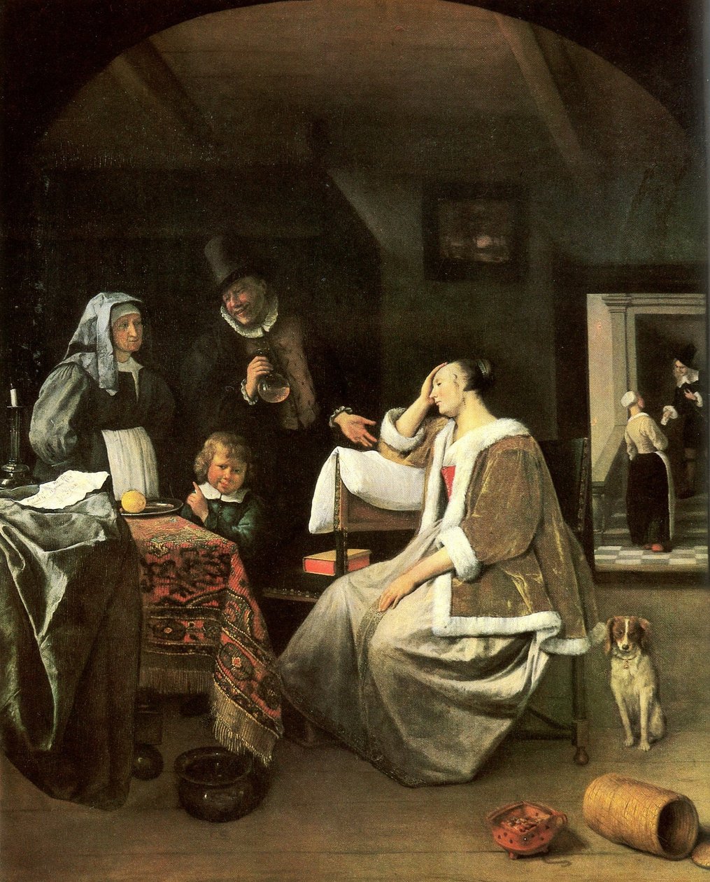 Die Liebskranke av Jan Havickszoon Steen