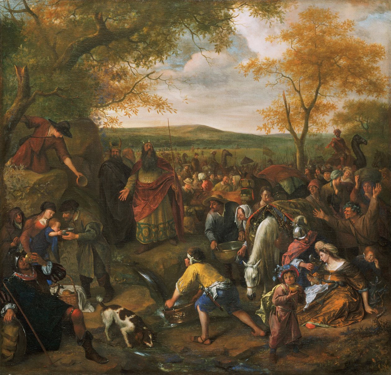 Moses slår på klippan av Jan Havickszoon Steen