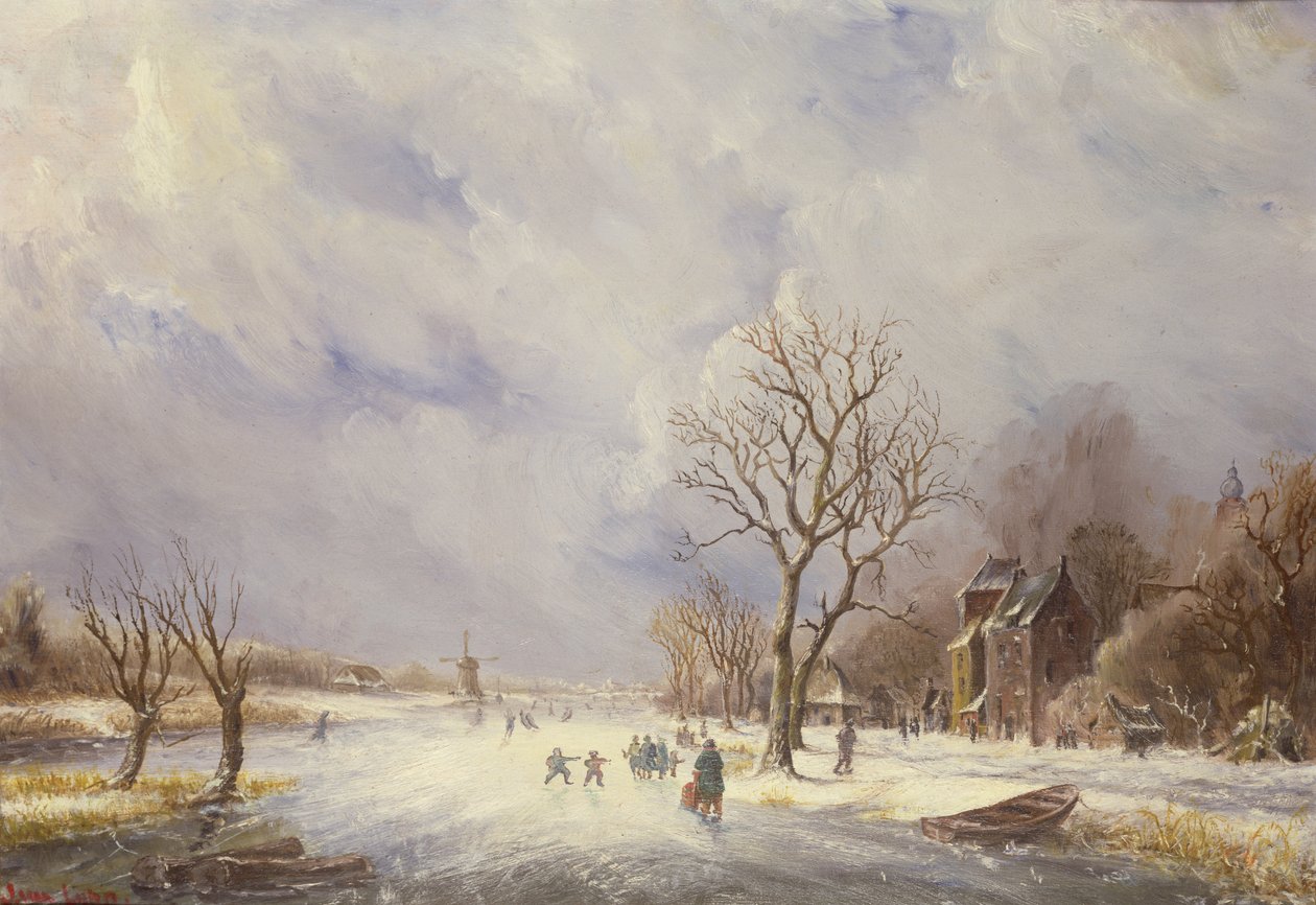 Vinterkanalscen, 1800-talet av Jan Lynn