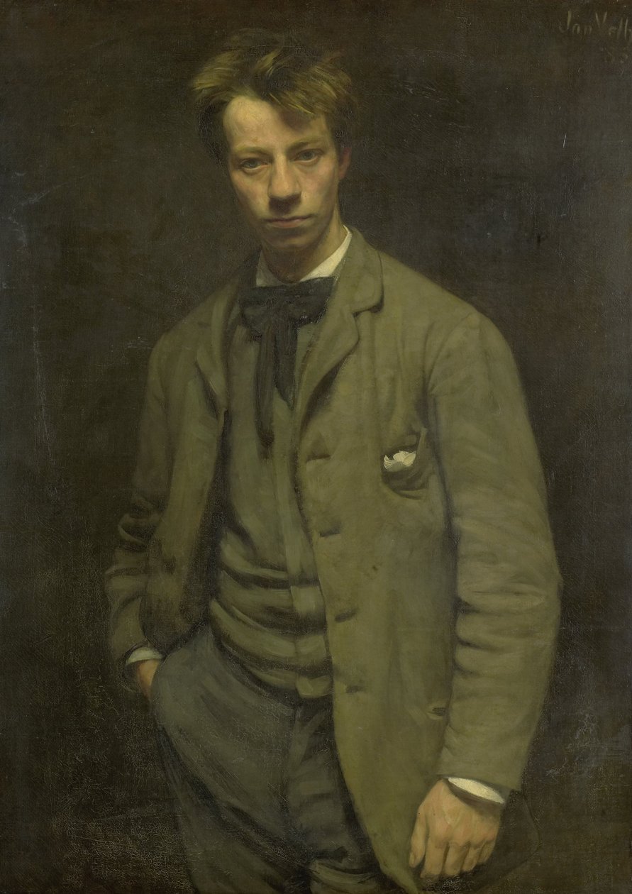Porträtt av Albert Verwey, 1885 av Jan Pieter Veth