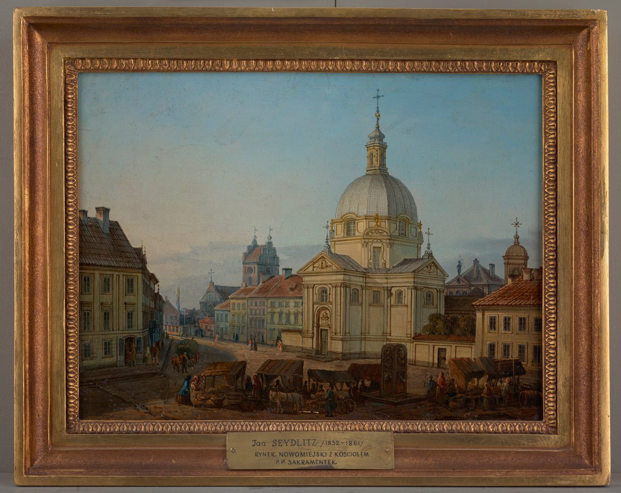 Nya stadstorget med sakramentskyrkan, Jan Seydlitz, av Jan Seydlitz