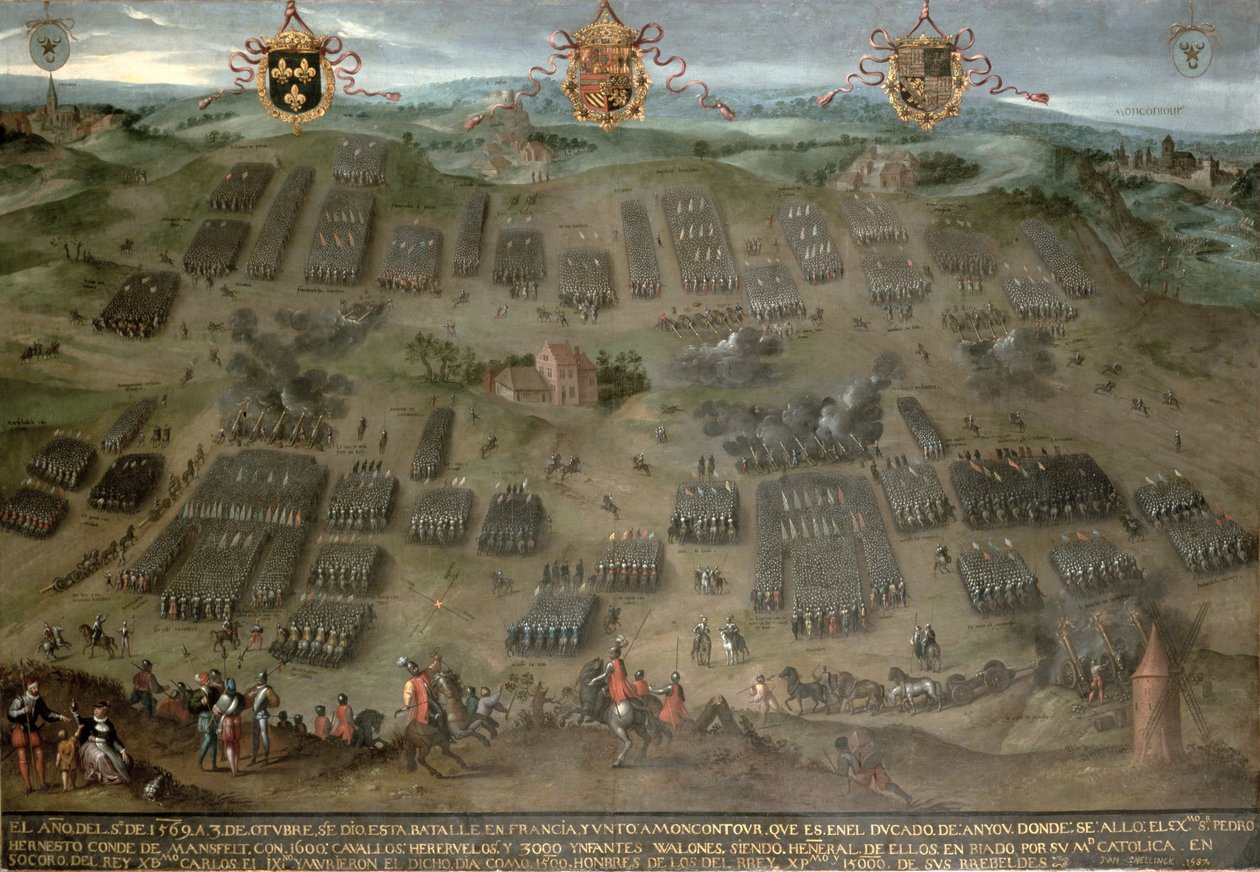 Slaget vid Moncontour, 30 oktober 1569, 1587 av Jan Snellinck