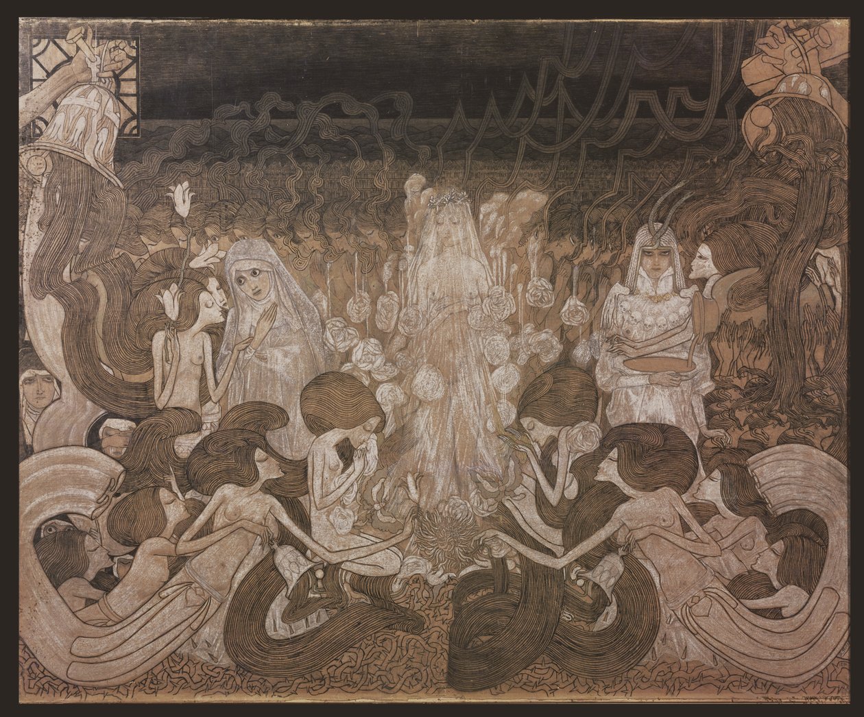 De tre fästmöarna av Jan Toorop