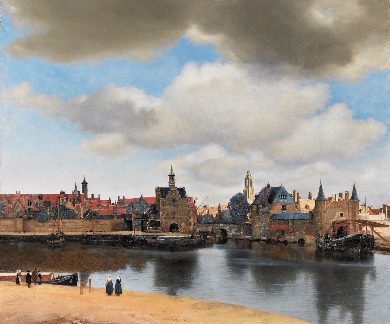View on Delft av Jan Vermeer van Delft