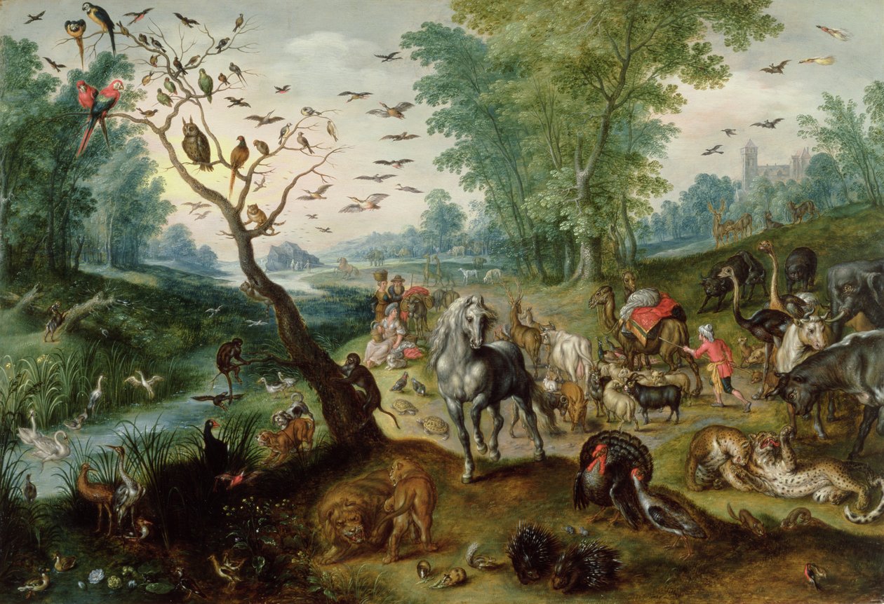 Noas ark av Jan the Elder Brueghel
