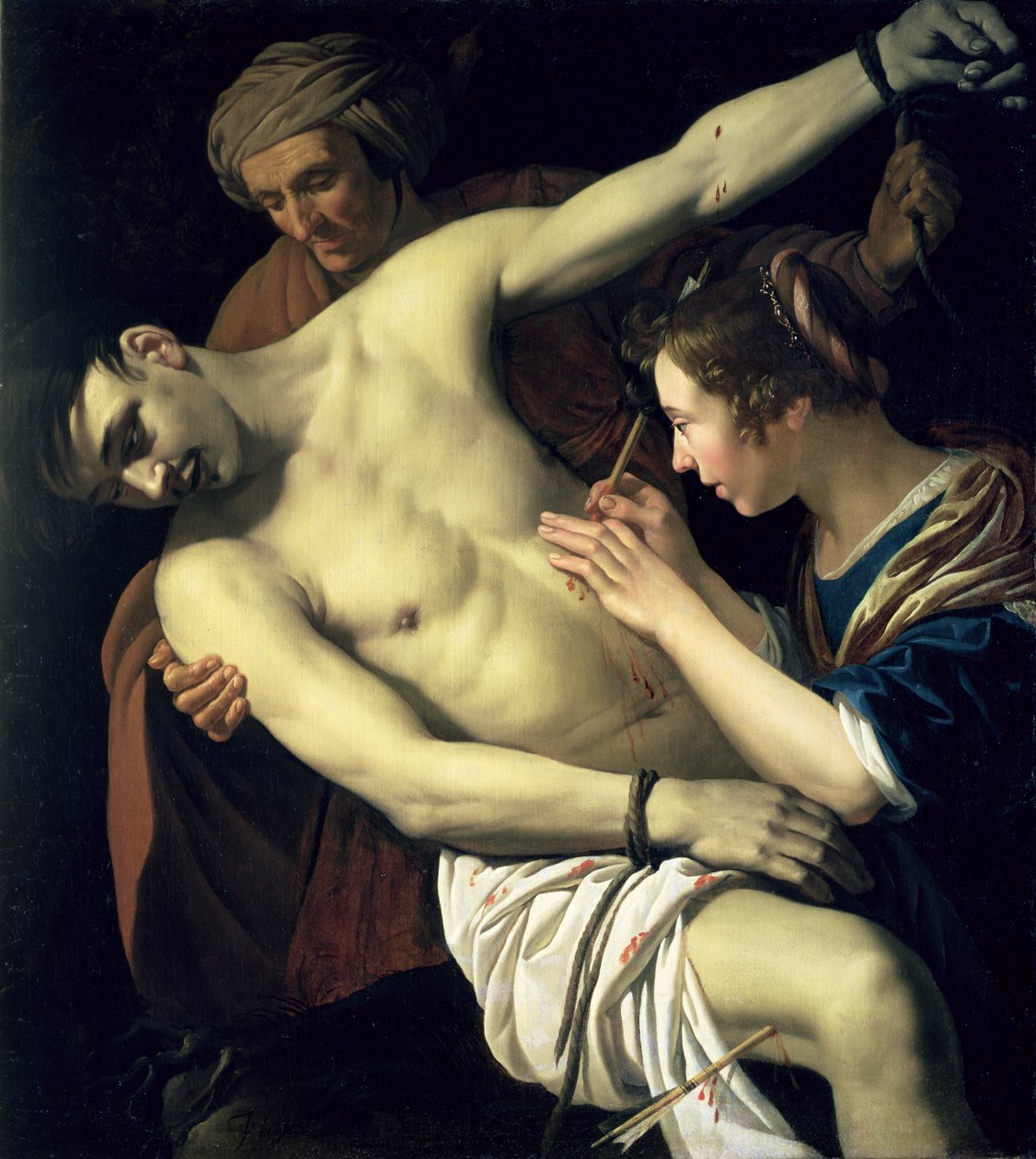 St. Sebastian na Mtakatifu Irene, 1624swed av Jan van Bijlert or Bylert