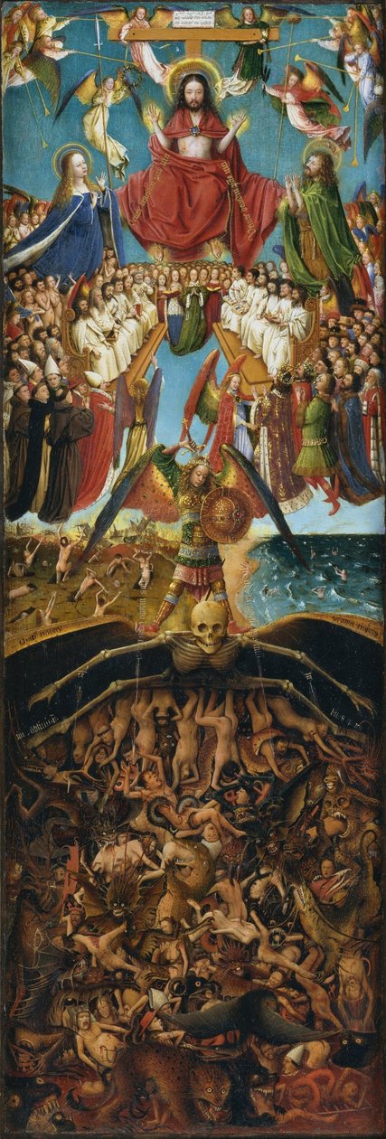 högra panelen av diptyk av Jan van Eyck