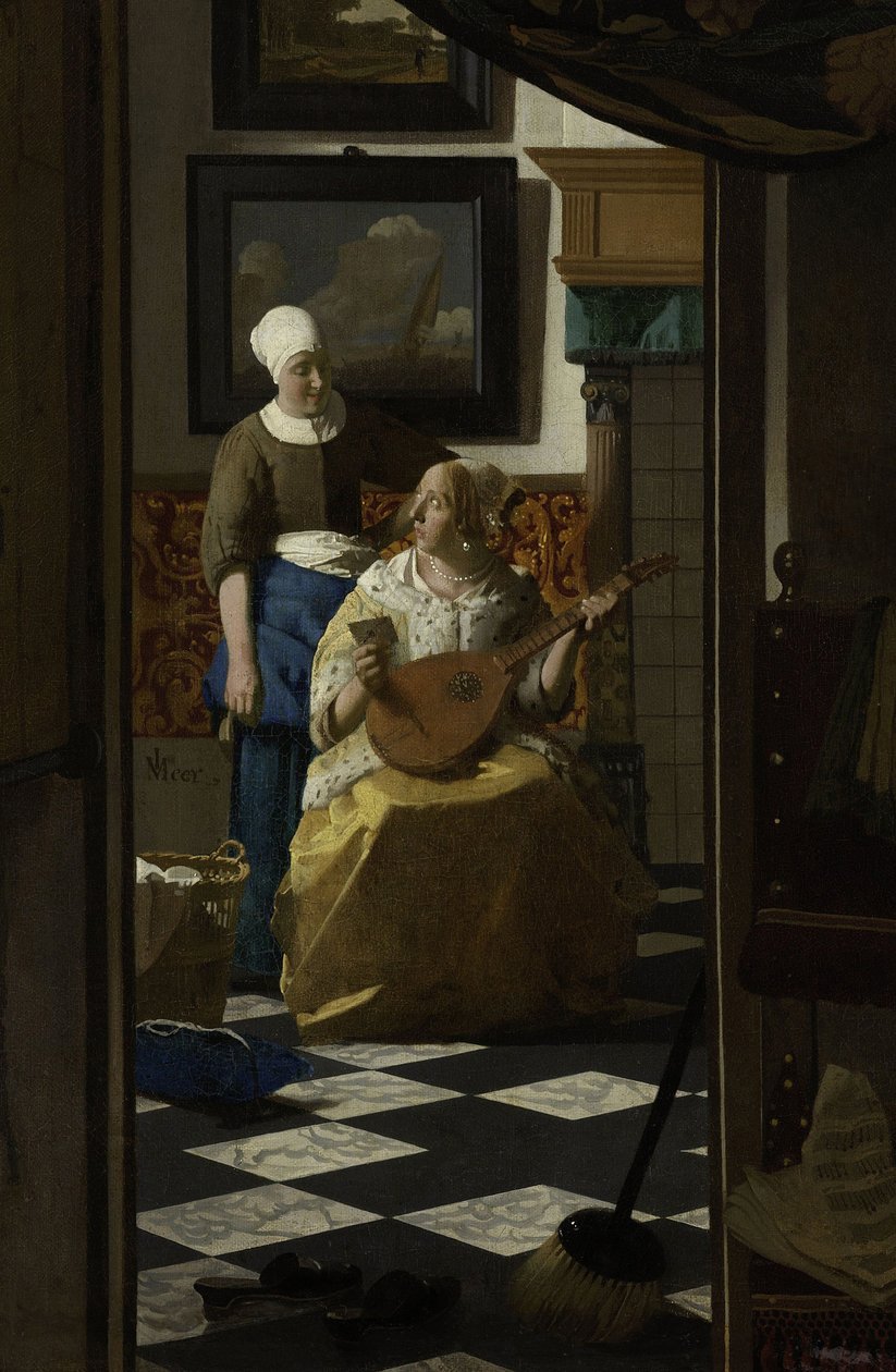Kärleksbrevet, c.1669-70 av Jan Vermeer van Delft