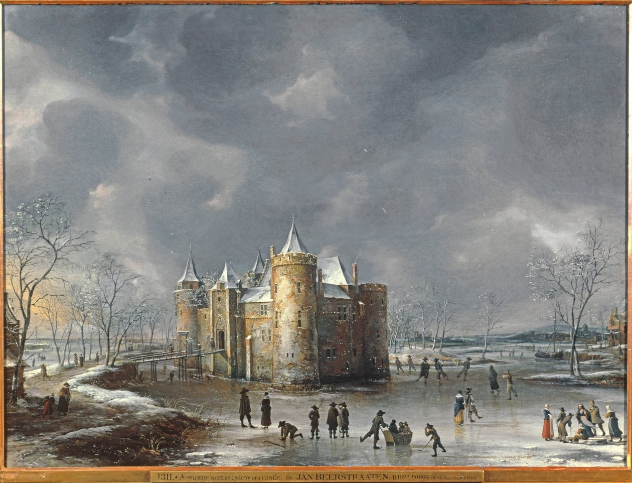 Slottet i Muiden på vintern av Jan Abrahamsz. Beerstraten
