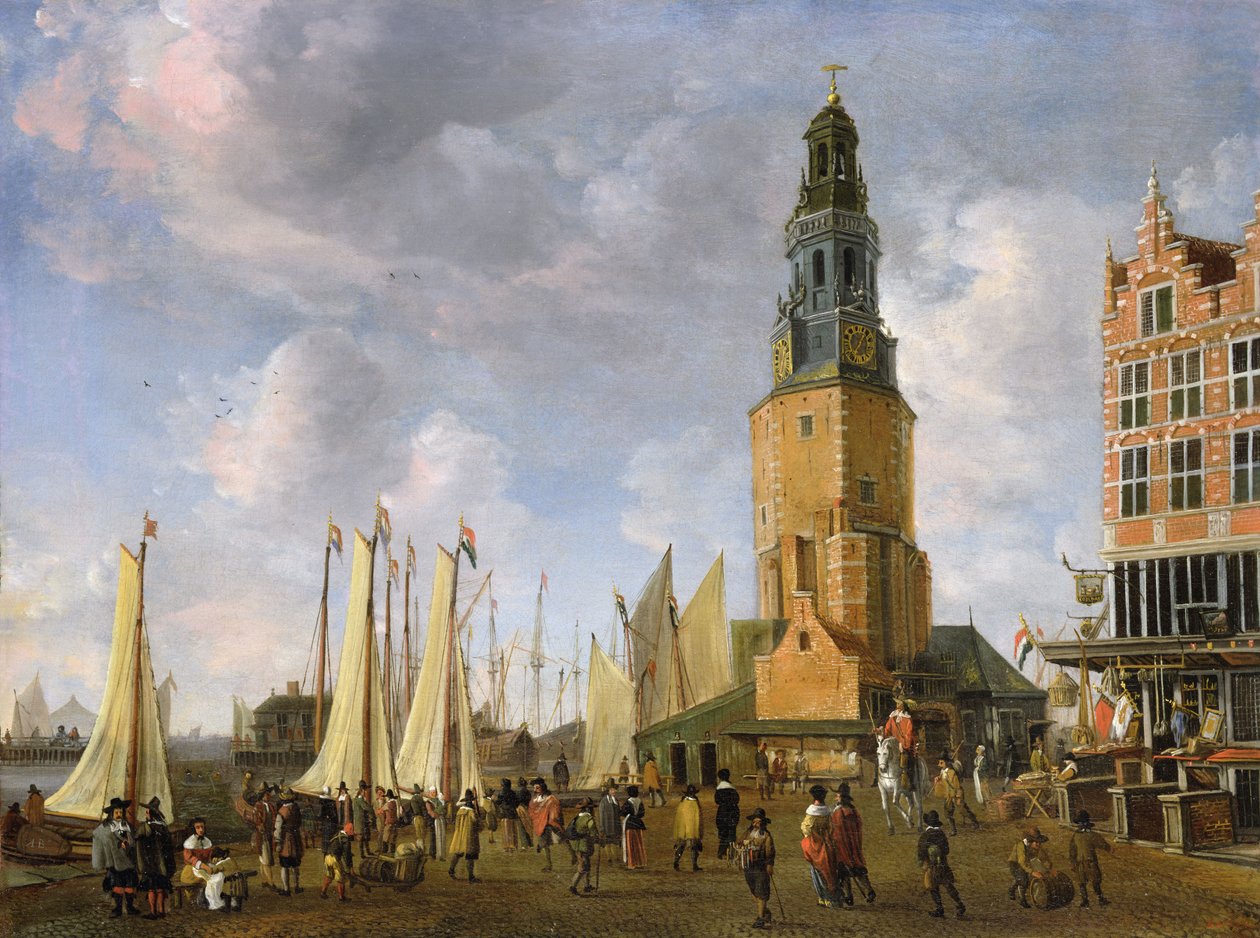 Sillpackertornet, Amsterdam av Jan Abrahamsz. Beerstraten