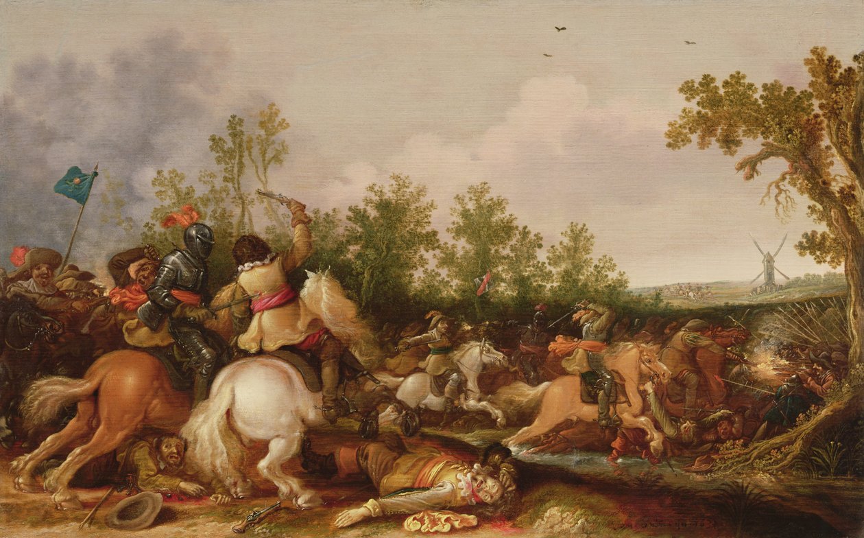 En kavalleristrid av Jan Asselyn