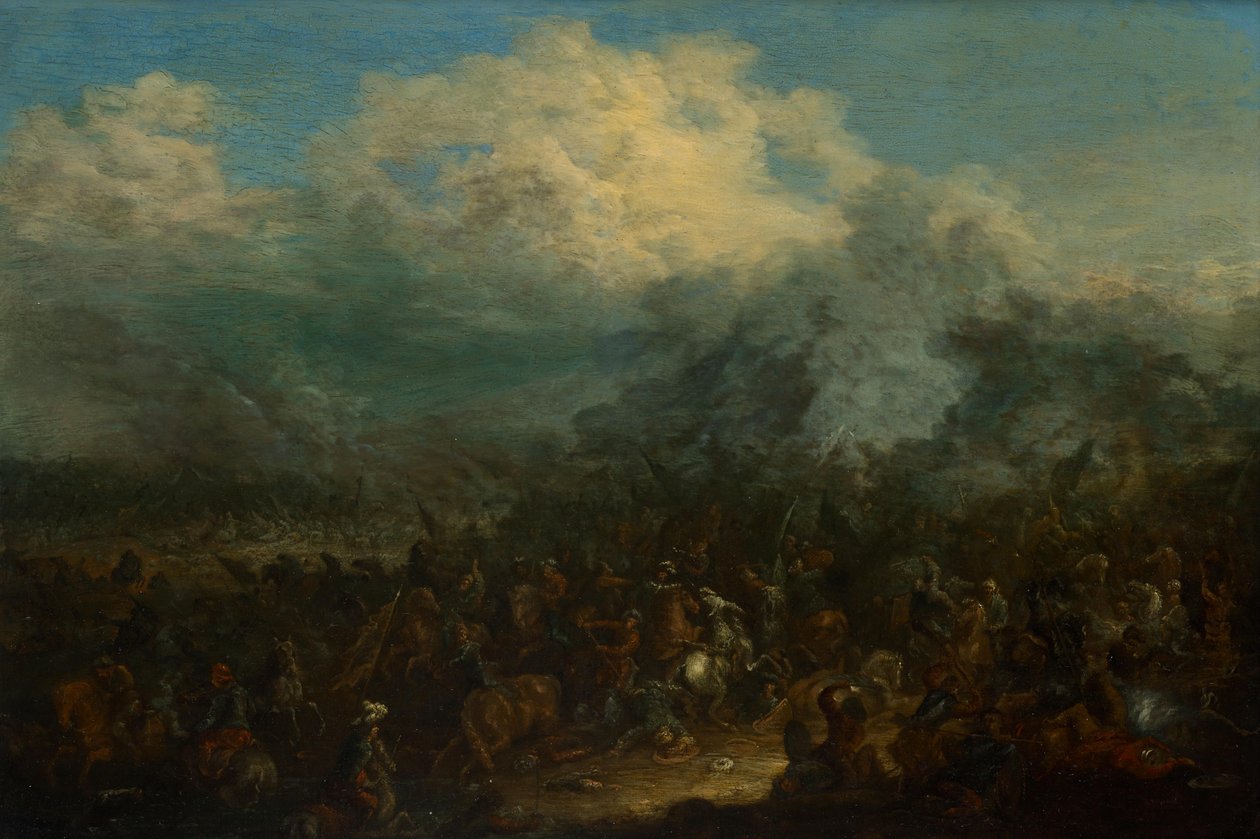 Ryttarstrid av Jan Baptist van der Meiren