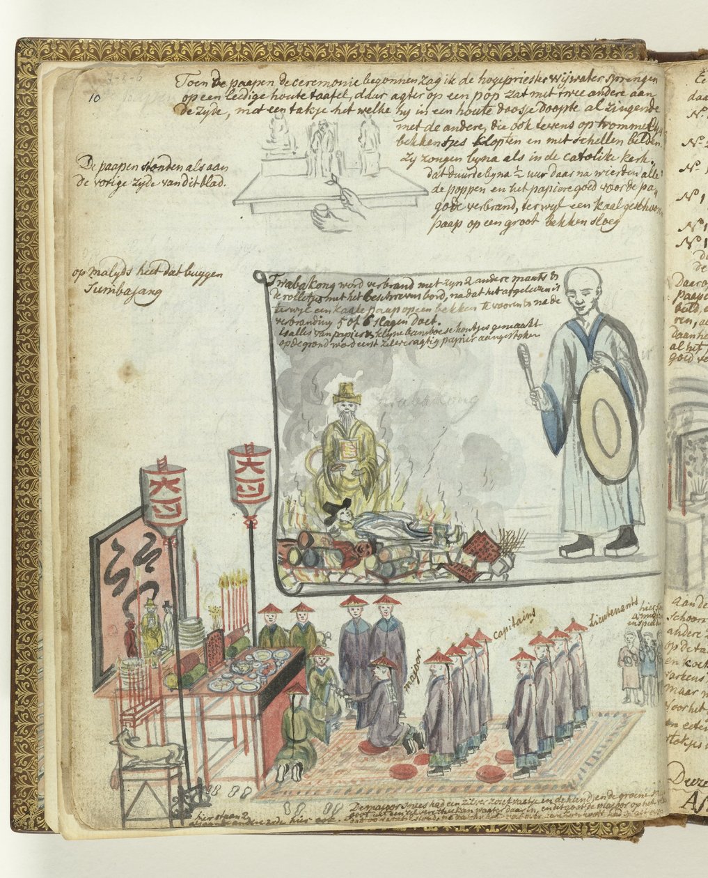 Kinesisk offerceremoni i Batavia av Jan Brandes