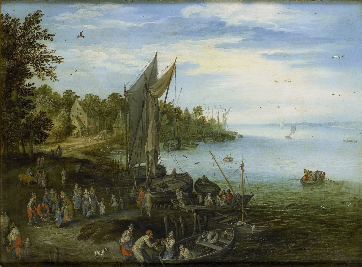 Flodbank av Jan Brueghel (I) (copy after)