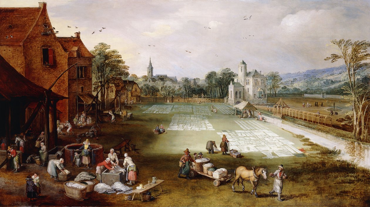 En blekningsplats, av Jan Brueghel the Elder