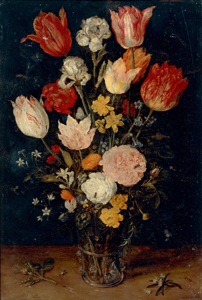 En vas med blommor av Jan Brueghel the Elder