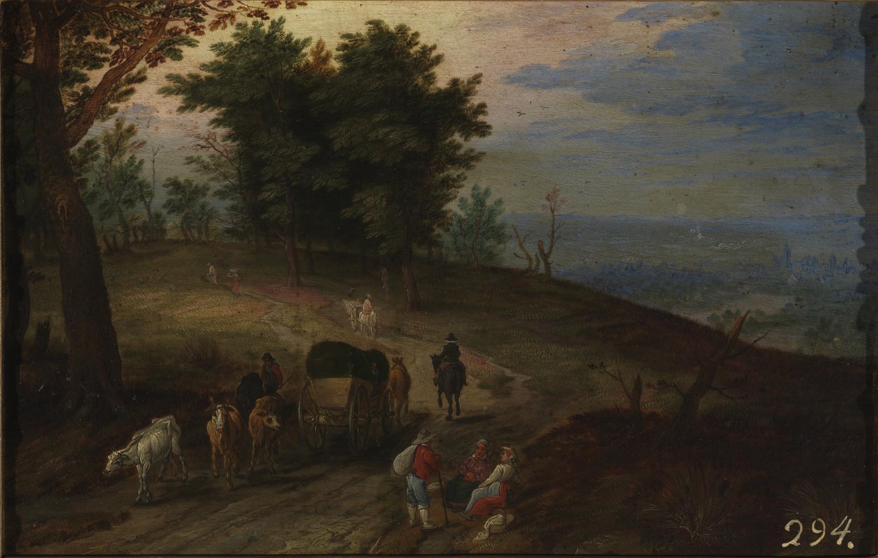 Bergsväg av Jan Brueghel the Elder
