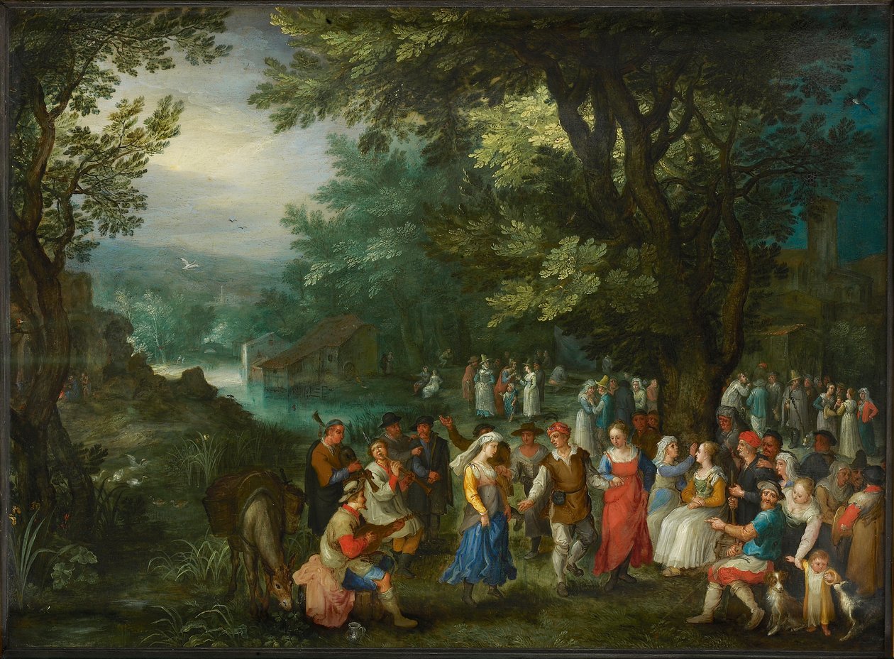 Bröllopsdans, 1596. av Jan Brueghel the Elder