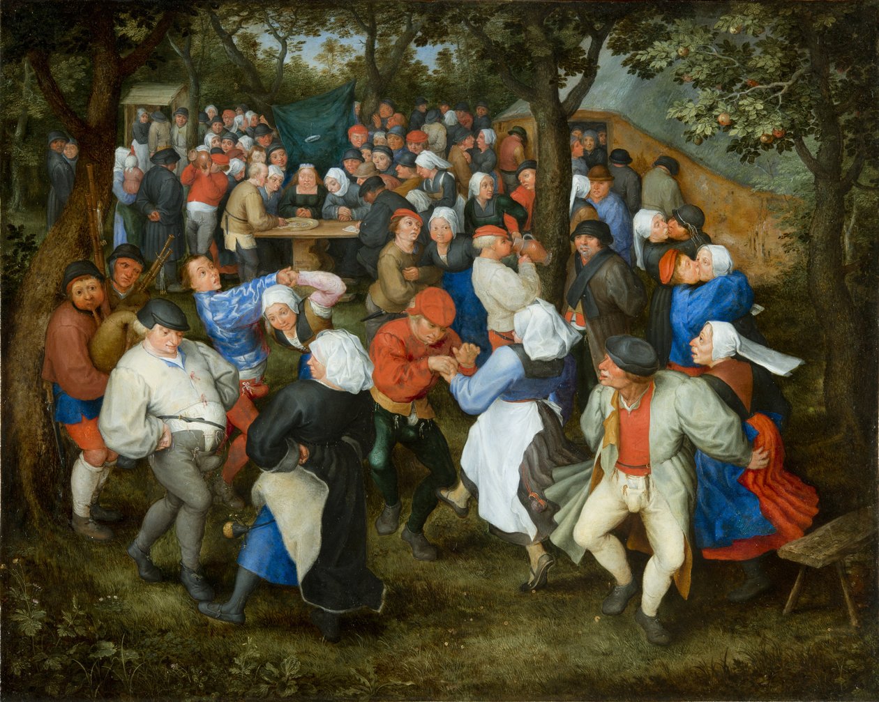 Bröllopsdans, ca. 1600. av Jan Brueghel the Elder