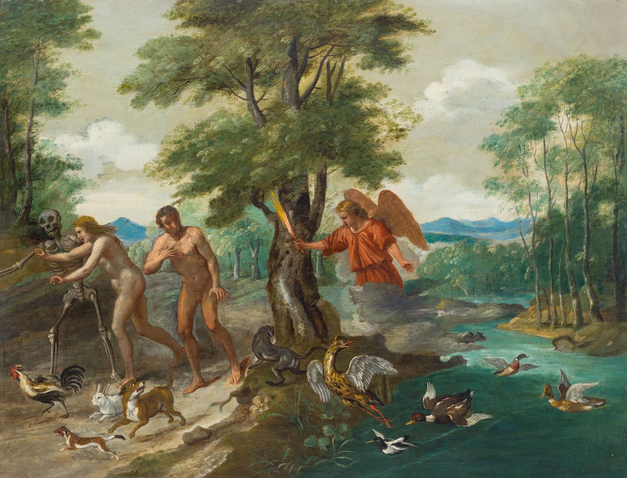 Adam och Eva i paradiset av Jan Brueghel the Younger