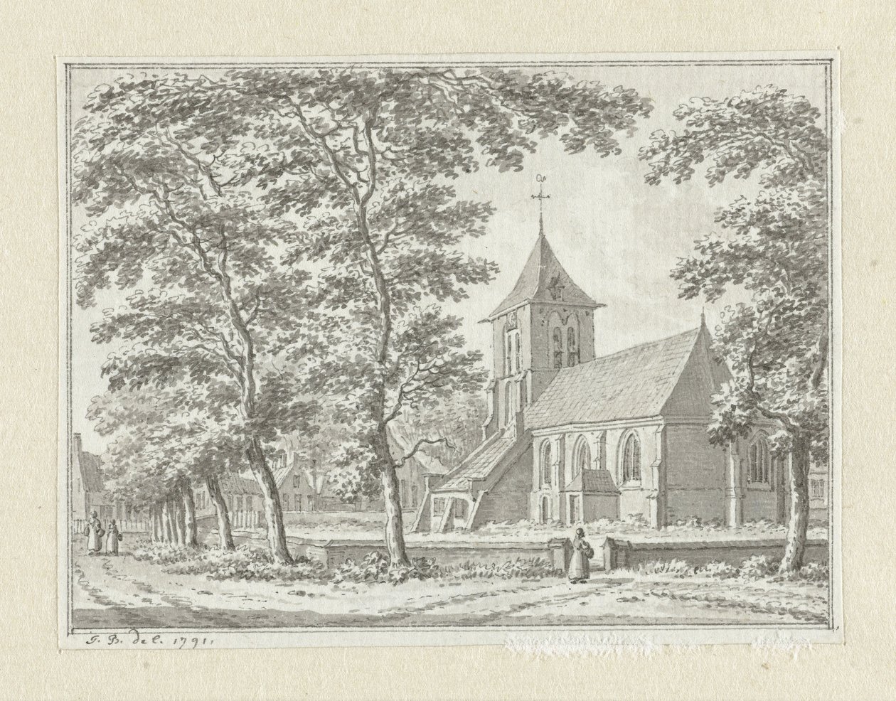 Kyrkan i Biggekerke av Jan Bulthuis