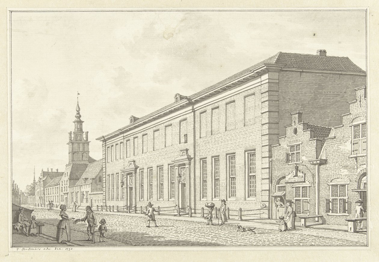 Dolhuis, Gasthuis och Oudevrouwenhuis i Rotterdam av Jan Bulthuis