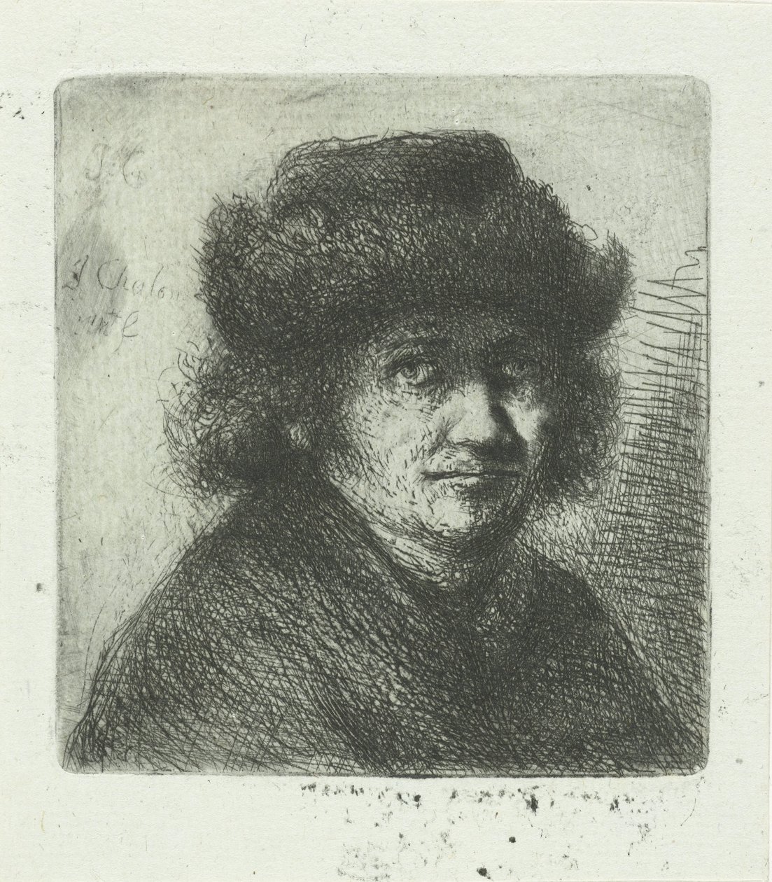 Vuxen man med hatt av Jan Chalon