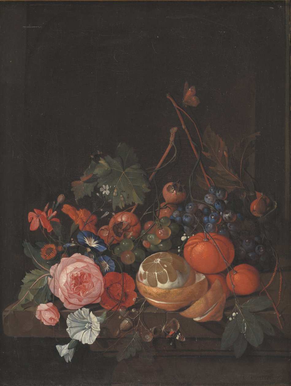 Blommor och frukt av Jan Davidsz de Heem