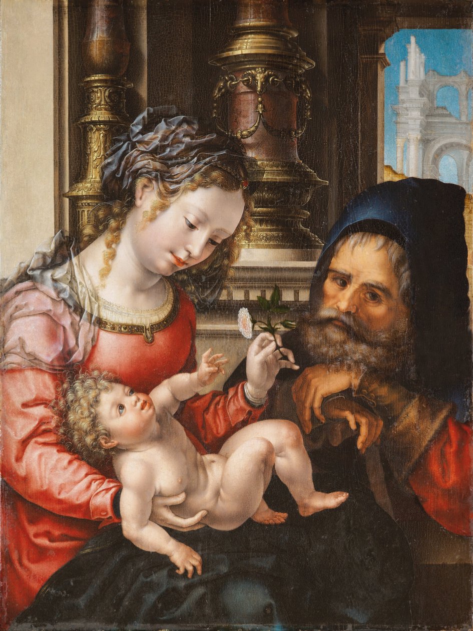 Den heliga familjen av Jan Gossaert