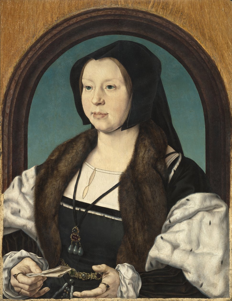 Porträtt av Anna de Berghes, c.1526-30 av Jan Gossaert