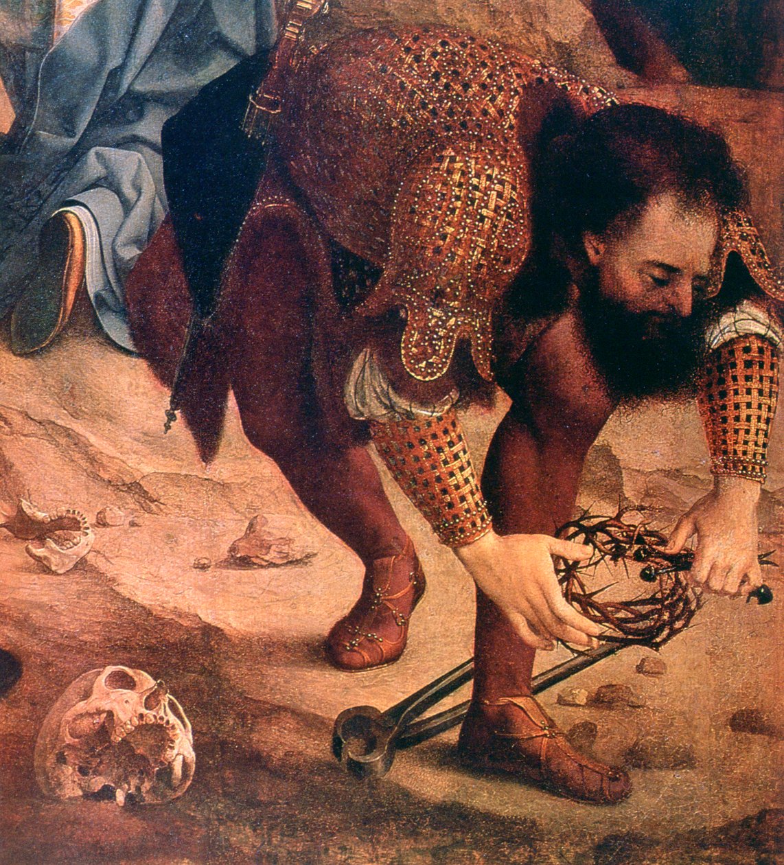 Nedstigningen från korset detalj, c1520 av Jan Gossaert