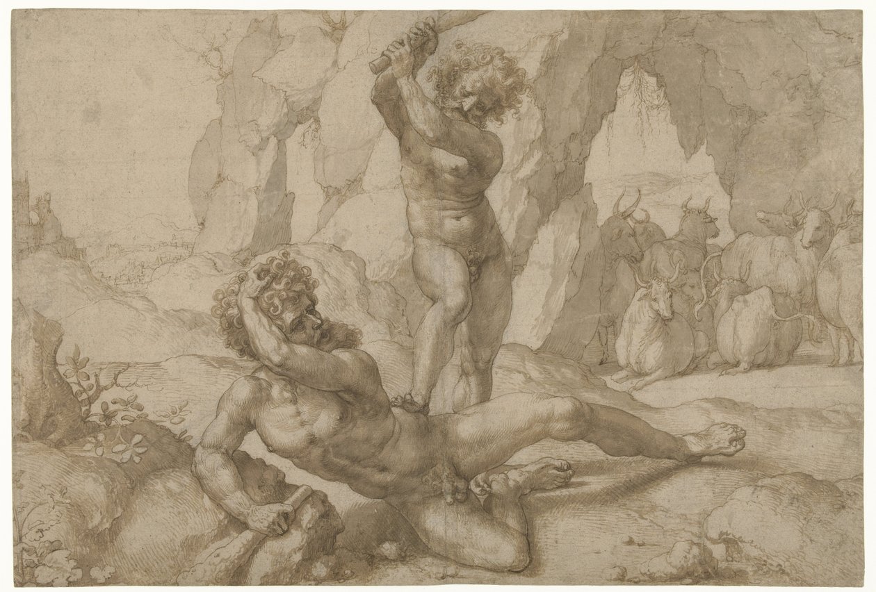 Hercules en Cacus av Jan Gossart