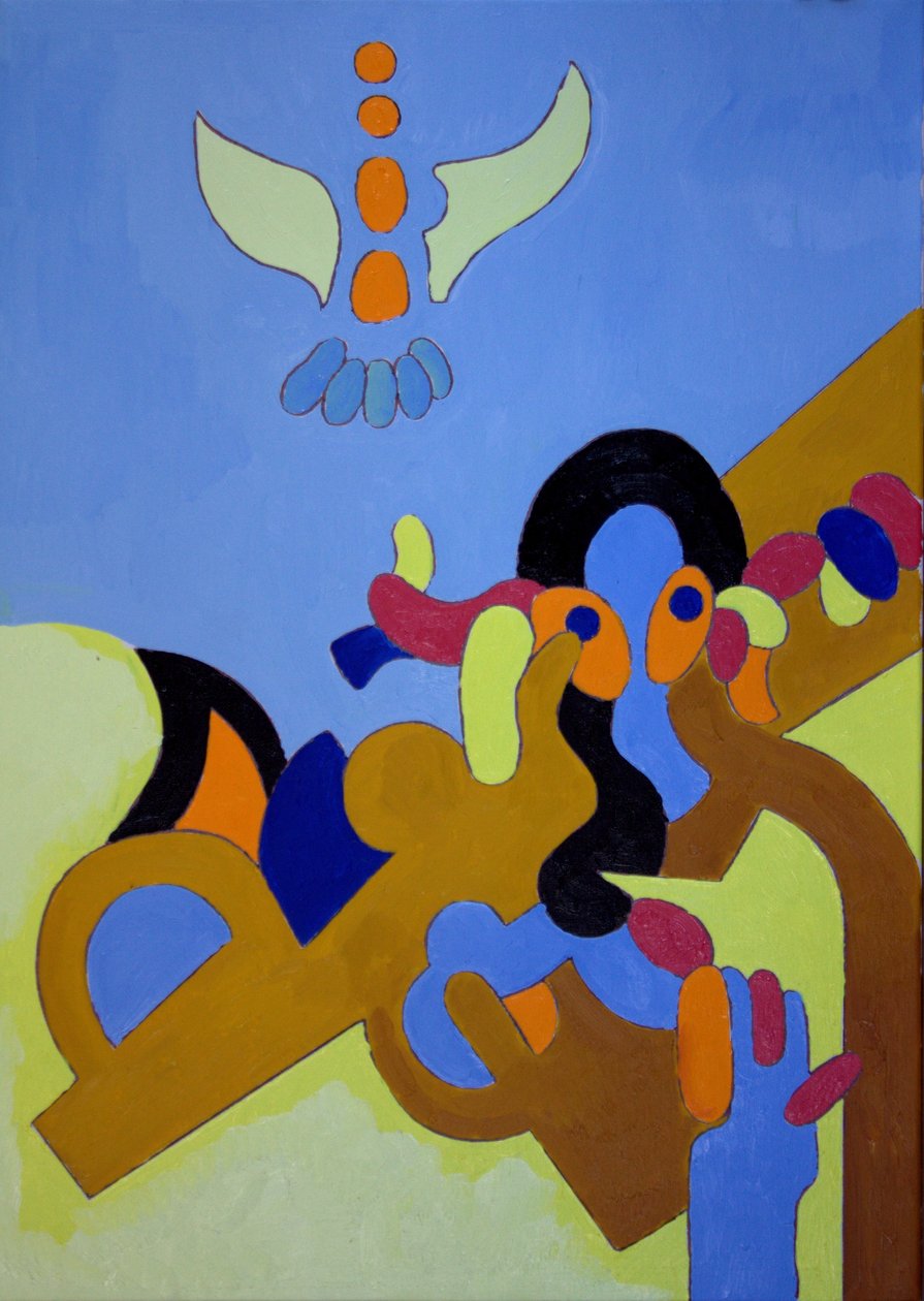 Child Prodigy, 2009 (olja på duk) av Jan Groneberg