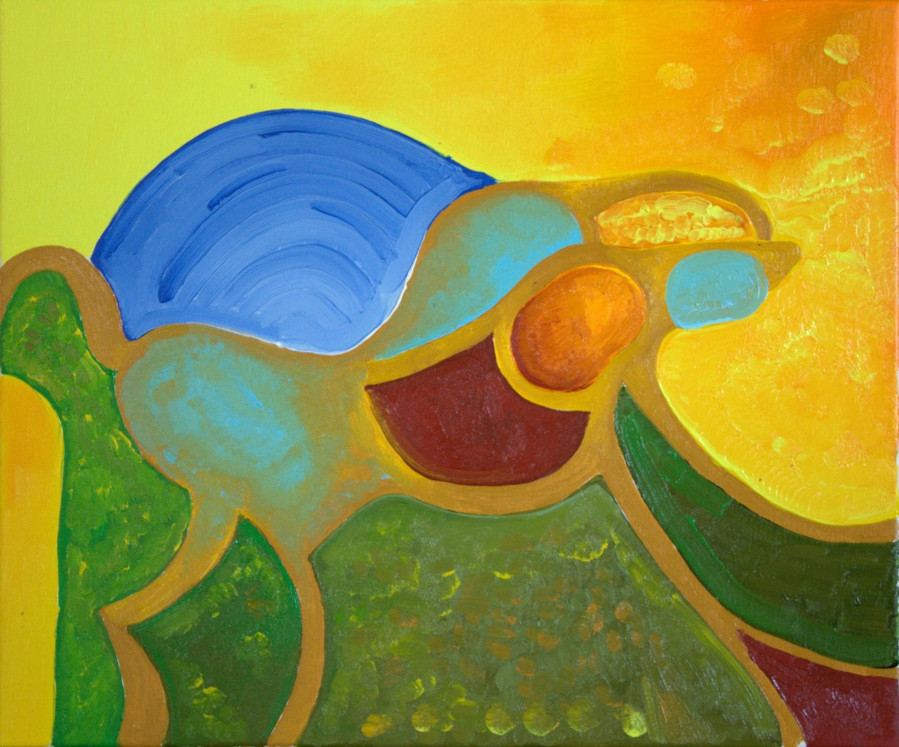 Chimaira, 2009 (olja på duk) av Jan Groneberg