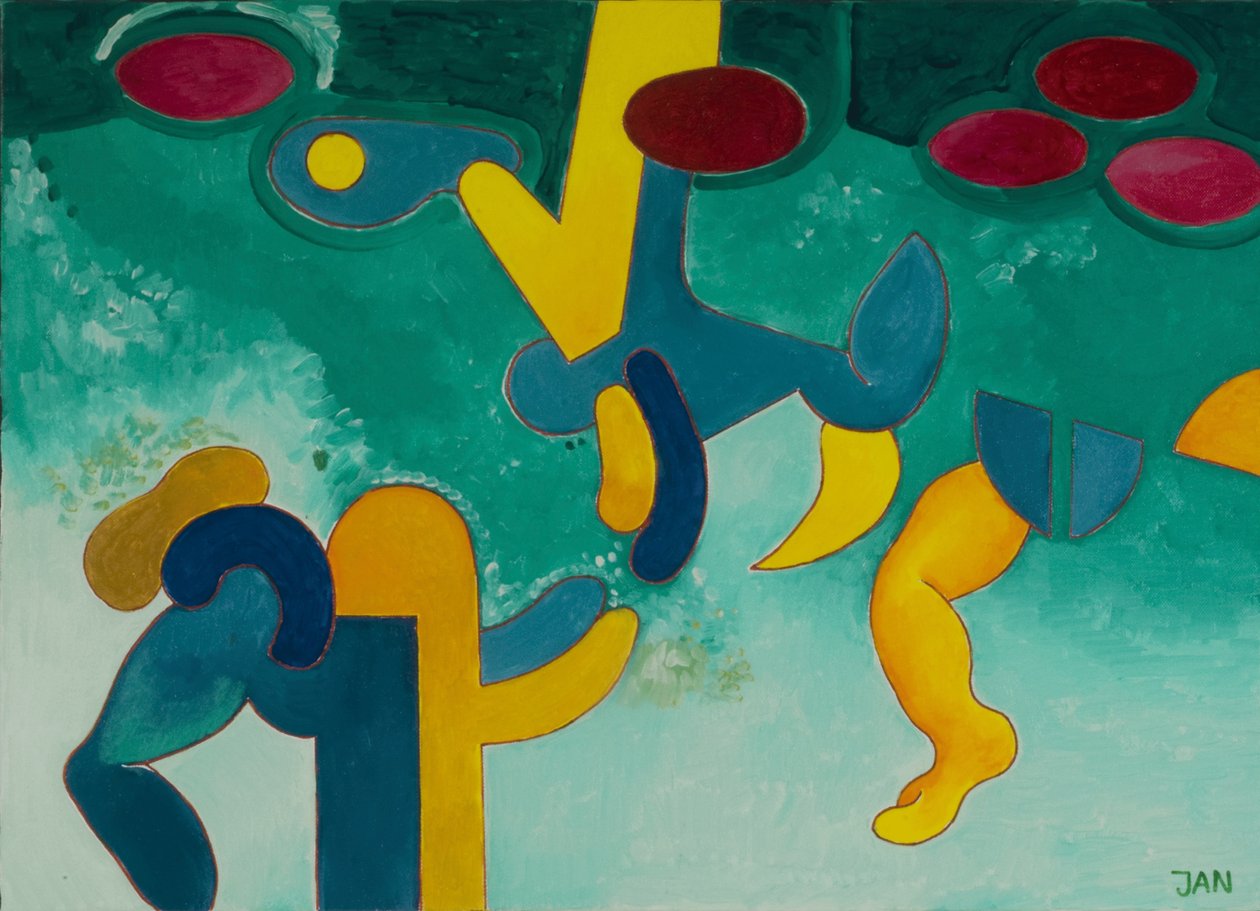 Under Water, 2009 (olja på duk) av Jan Groneberg